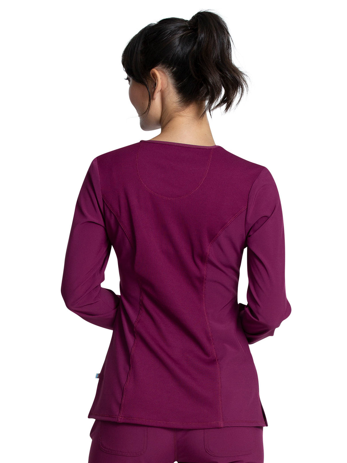 Women's 3 Pocket Long Sleeve V-Neck Top