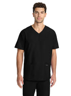 Men's 3-Pocket Tuck-In V-Neck Top - CK783A - Black