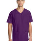 Men's 3-Pocket Tuck-In V-Neck Top - CK783A - Eggplant