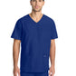 Men's 3-Pocket Tuck-In V-Neck Top - CK783A - Galaxy Blue