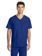 Men's 3-Pocket Tuck-In V-Neck Top - CK783A - Galaxy Blue