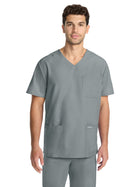 Men's 3-Pocket Tuck-In V-Neck Top - CK783A - Grey