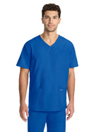 Men's 3-Pocket Tuck-In V-Neck Top - CK783A - Royal