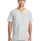 Men's 3-Pocket Tuck-In V-Neck Top - CK783A - White