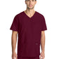 Men's 3-Pocket Tuck-In V-Neck Top - CK783A - Wine