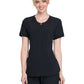 Women's Mixed Media Zip Front V-Neck Top