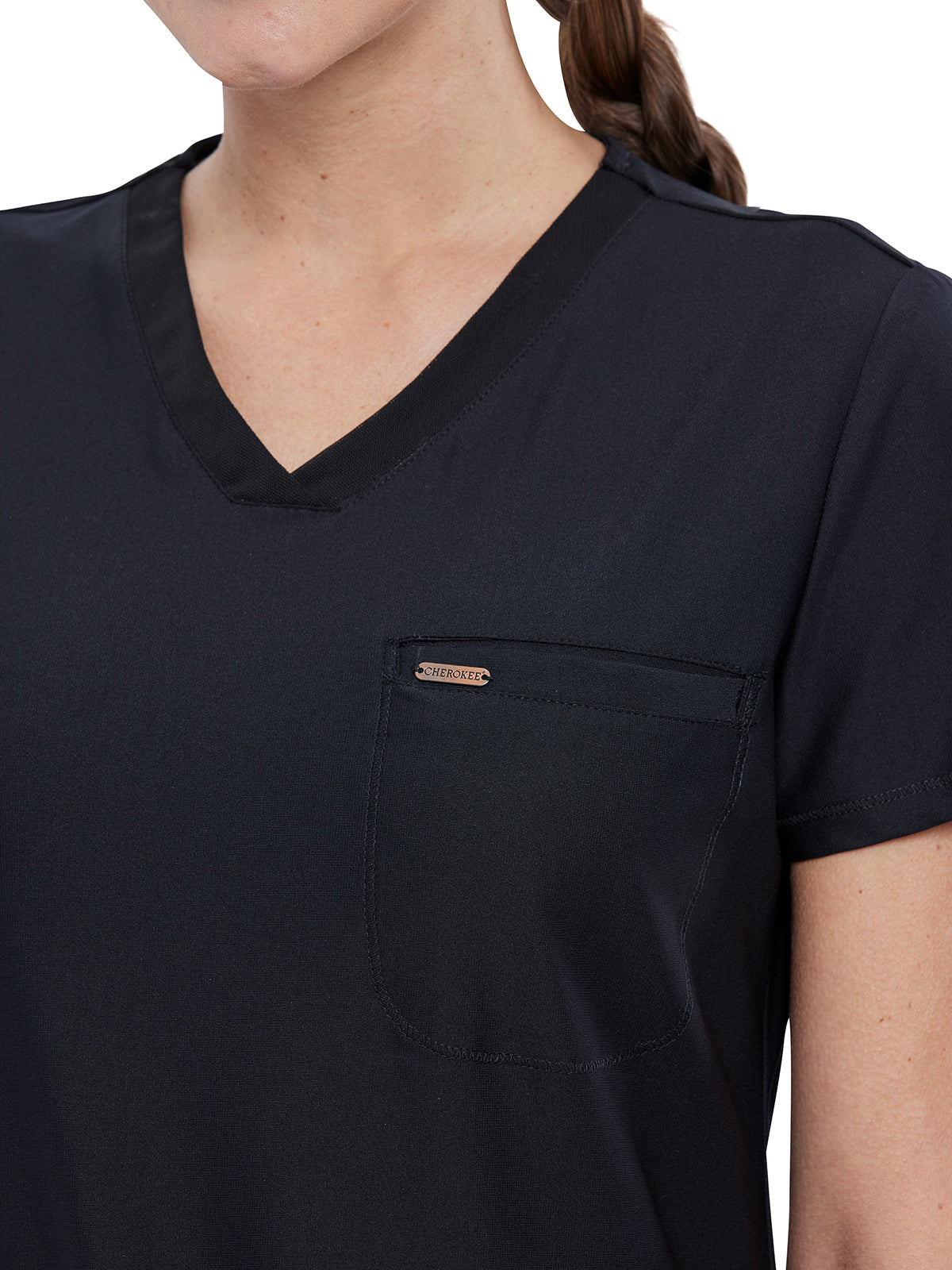 Women's 1-Pocket Tuckable V-Neck Top