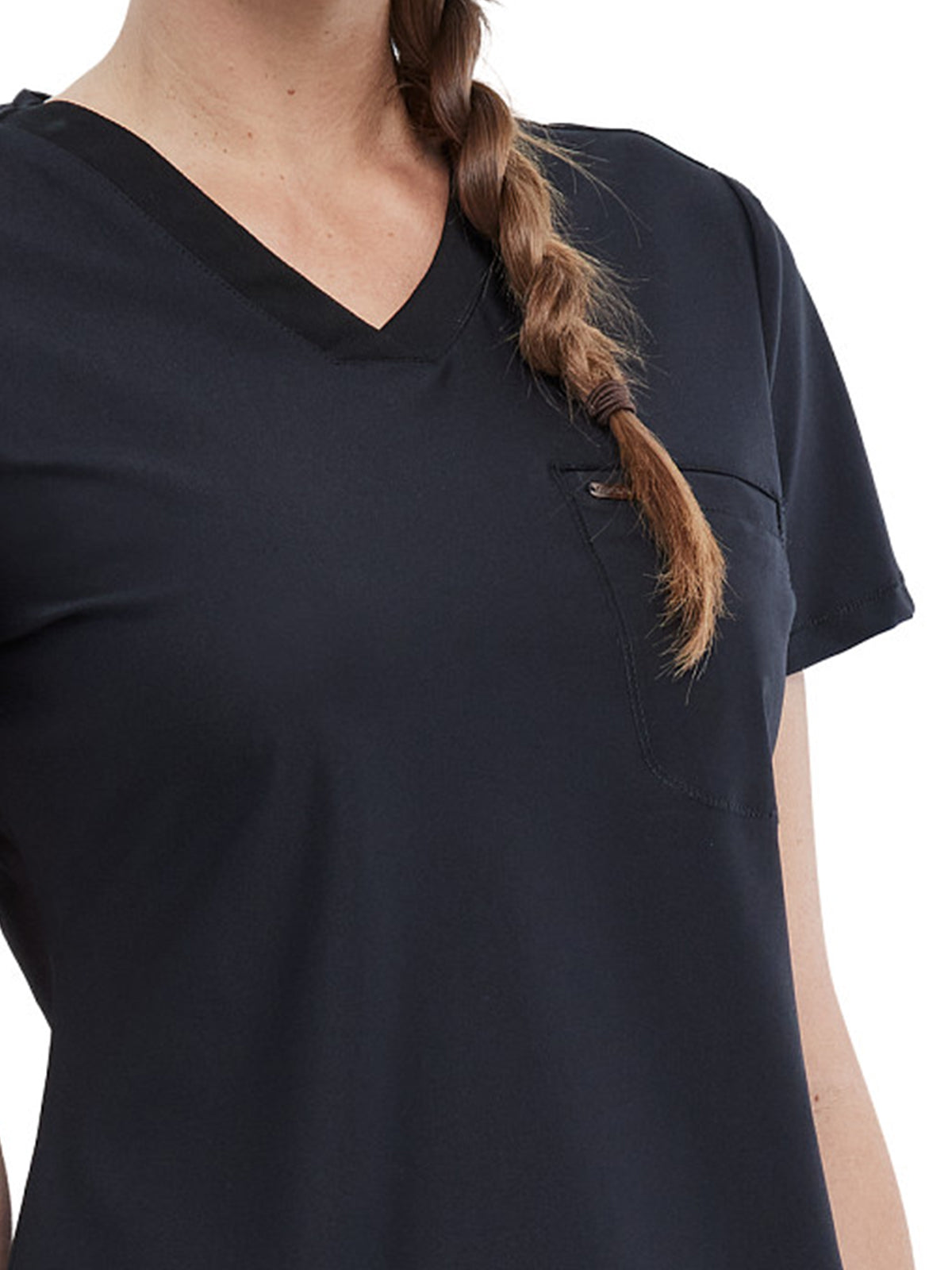 Women's 1-Pocket Tuckable V-Neck Top