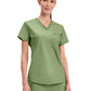 Women's 1-Pocket Tuckable V-Neck Top - CK819 - Bright Sage
