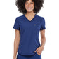 Women's 1-Pocket Tuckable V-Neck Top - CK819 - Navy