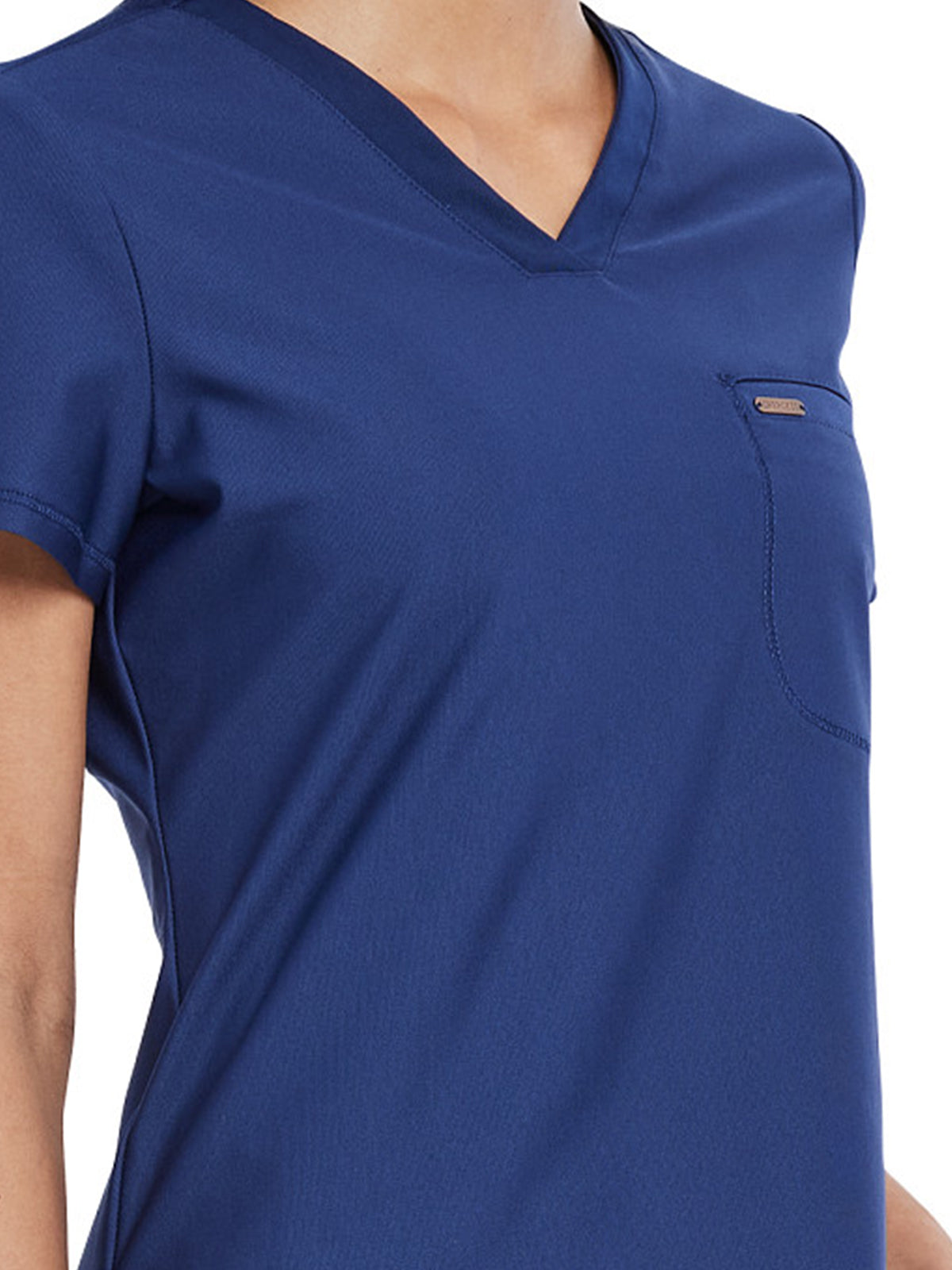 Women's 1-Pocket Tuckable V-Neck Scrub Top