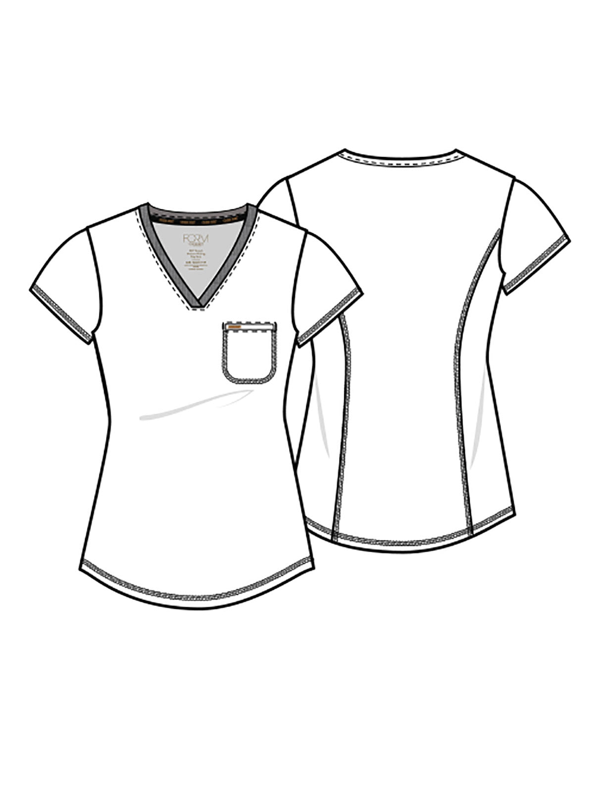 Women's 1-Pocket Tuckable V-Neck Top