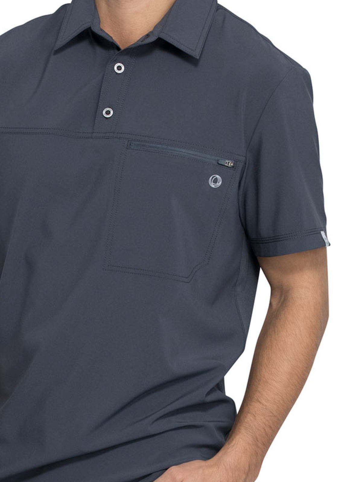 Men's 1-Pocket Tuckable Zipper Polo Top