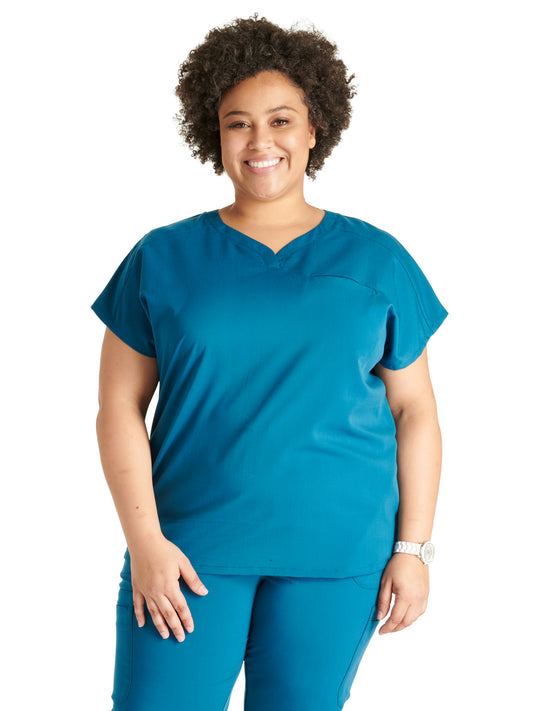 Women's V-Neck Scrub Top