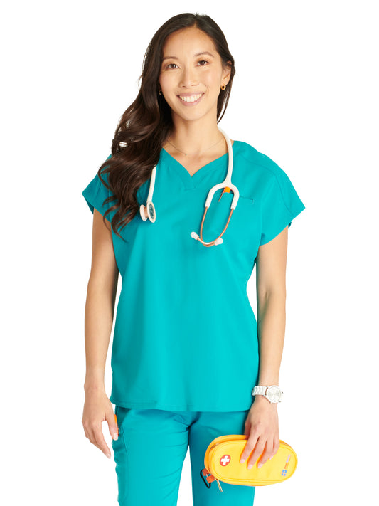 Women's V-Neck Scrub Top