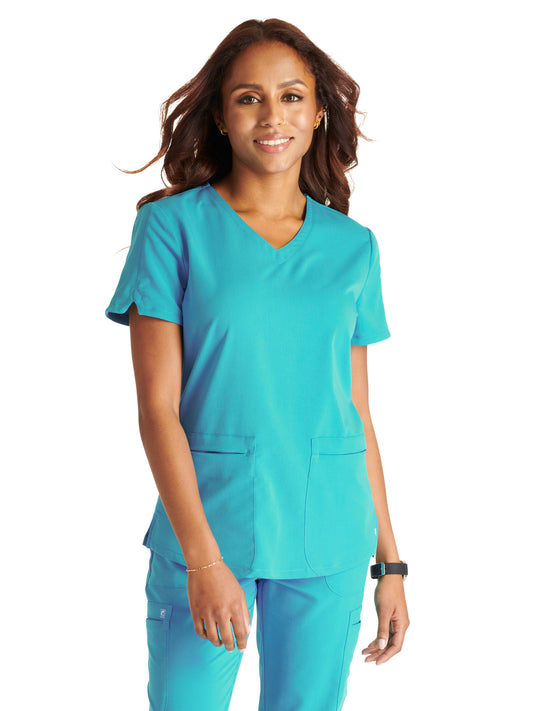 Women's V-Neck Scrub Top