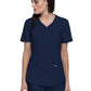 Women's Curved Hemline V-Neck Scrub Top