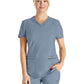 Women's Curved Hemline V-Neck Scrub Top