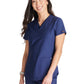 Women's 2-Pocket Contemporary V-Neck Scrub Top