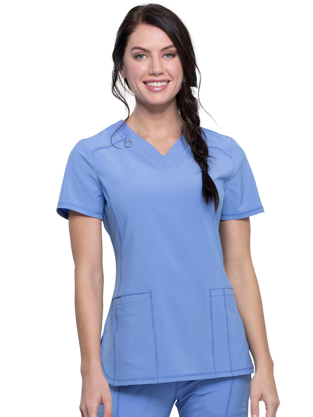 Women's 2-Pocket V-Neck Scrub Top