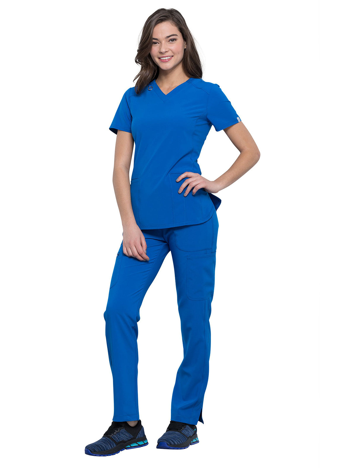 Women's 2-Pocket V-Neck Scrub Top