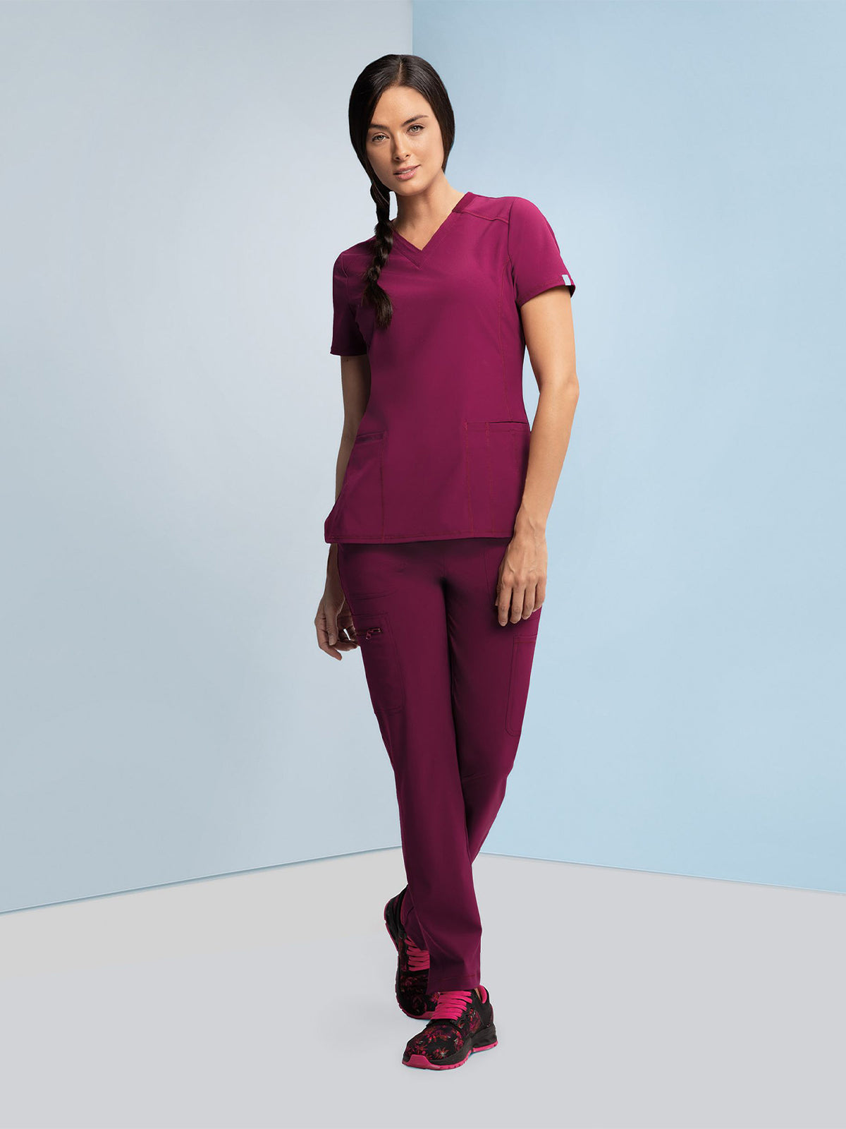 Women's 2-Pocket V-Neck Scrub Top