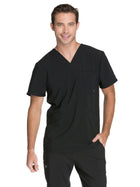 Men's 3-Pocket V-Neck Top - CK900A - Black