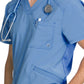 Men's Three-Pocket V-Neck Scrub Top