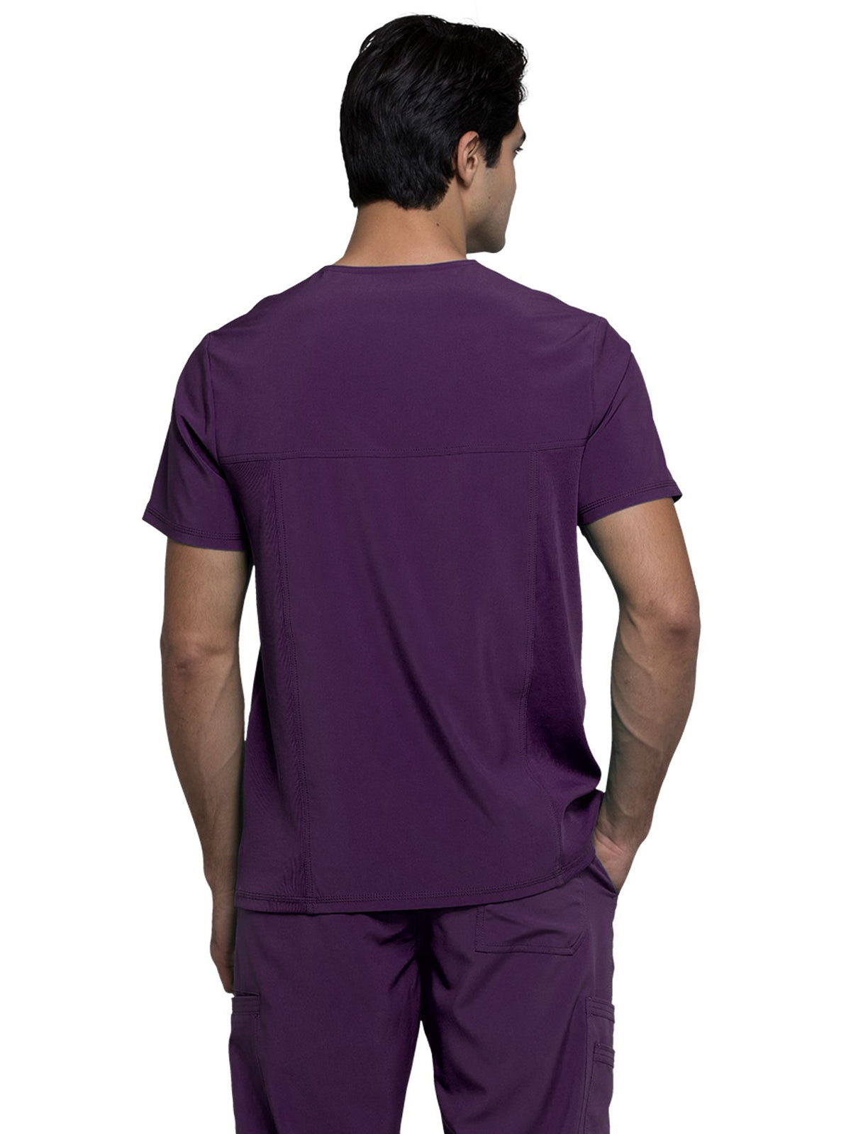 Men's Three-Pocket V-Neck Scrub Top