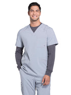 Men's 3-Pocket V-Neck Top - CK900A - Grey