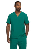 Men's 3-Pocket V-Neck Top - CK900A - Hunter Green