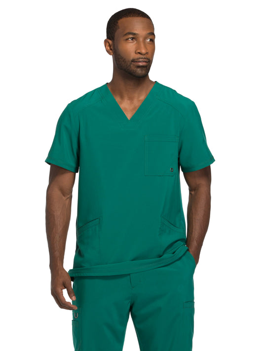 Men's Three-Pocket V-Neck Scrub Top