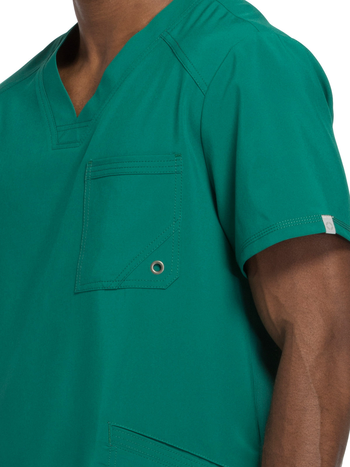 Men's Three-Pocket V-Neck Scrub Top