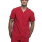 Men's 3-Pocket V-Neck Top - CK900A - Red