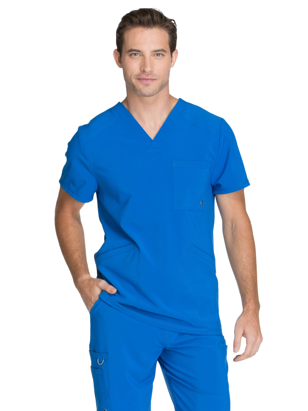Men's 3-Pocket V-Neck Top - CK900A - Royal