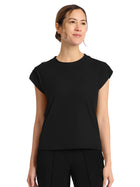 Women's 1-Pocket Crew Neck Top - CK936 - Black