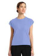 Women's 1-Pocket Crew Neck Top - CK936 - Ciel