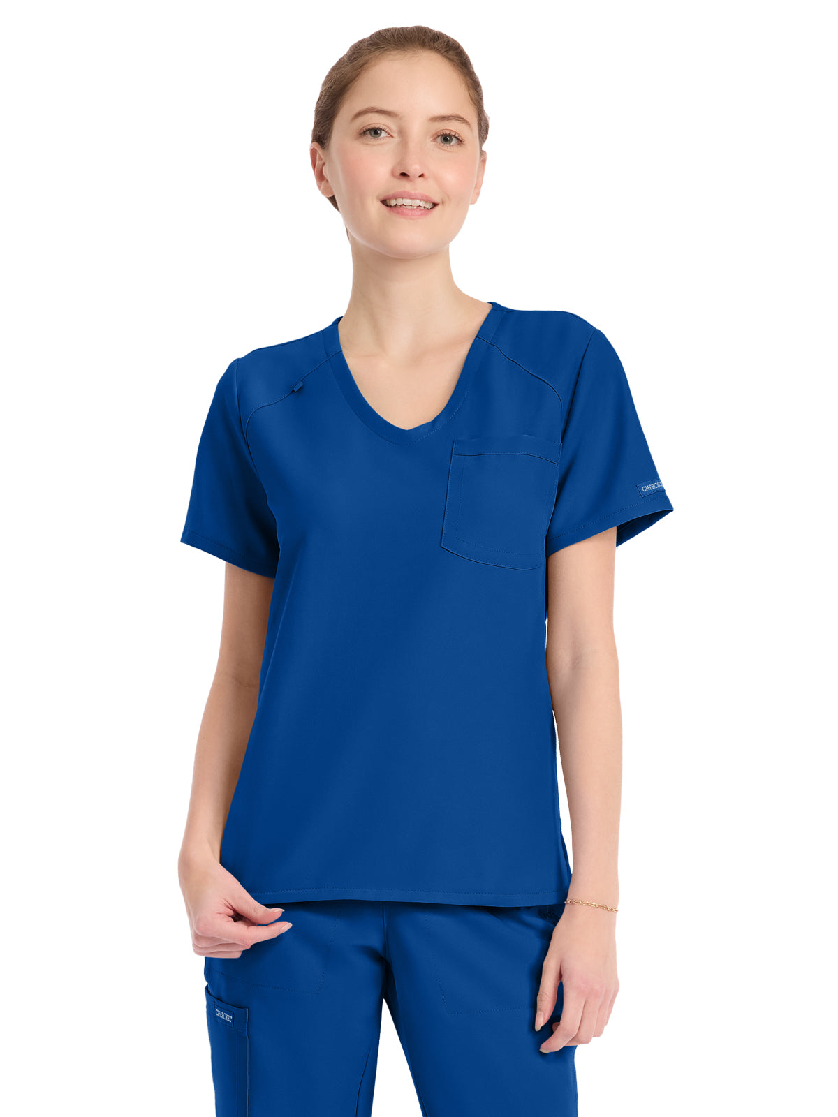 Women's 1-Pocket Tuck-In V-Neck Top