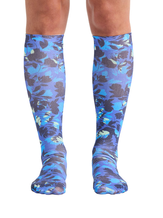 Women's Knee High 8-15 mmHg Compression Sock - COMFORTSUPPORT - Garden Silhouette