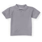 Unisex Toddler Short Sleeve Pique Polo - CR832D - Heather Gray