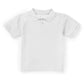Unisex Toddler Short Sleeve Pique Polo - CR832D - White