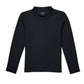 Children's Unisex Long Sleeve Pique Polo - CR835Y - Black