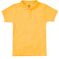 Girls' Short Sleeve Fitted Interlock Polo