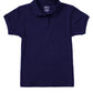 Girls' Short Sleeve Fitted Interlock Polo