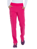 Women's 7-Pocket Natural Rise Tapered Leg Pant - DK005 - Hot Pink