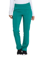 Women's 7-Pocket Natural Rise Tapered Leg Pant - DK005 - Teal Blue
