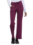 Women's 7-Pocket Mid Rise Straight Leg Pant - DK010 - Wine