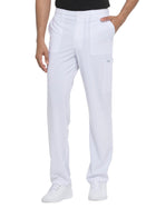 Men's 6-Pocket Natural Rise Drawstring Pant - DK015 - White