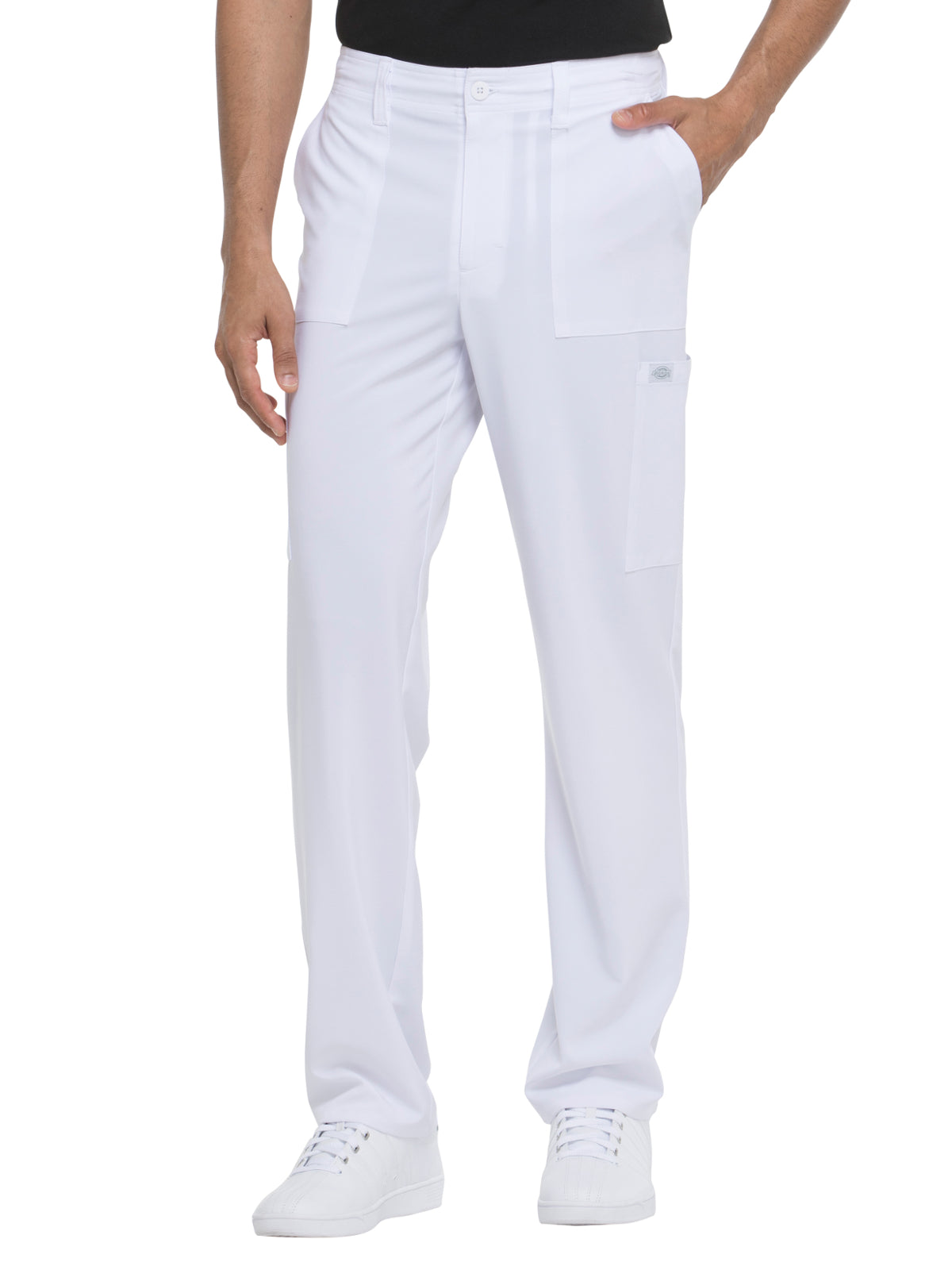 Men's 6-Pocket Natural Rise Drawstring Pant - DK015 - White