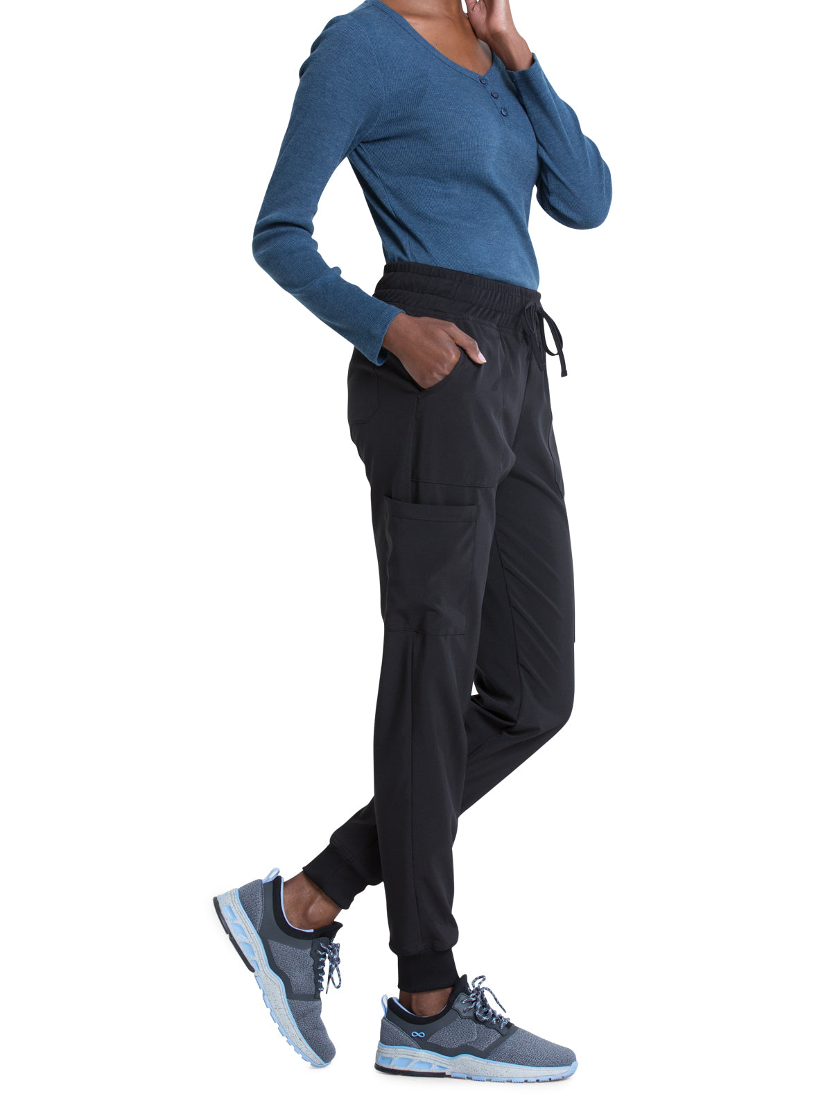 Women's 6-Pocket Mid Rise Jogger Pant